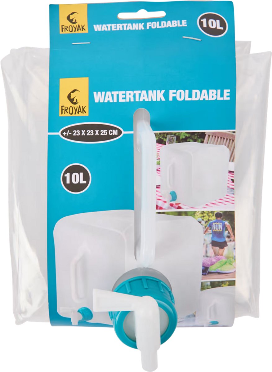 Opvouwbare waterdank met tap - 10L